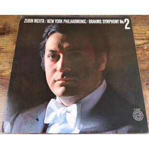 Zubin Mehta Brahms Symphony No 2 LP M 35158 Columbia Masterworks VG+